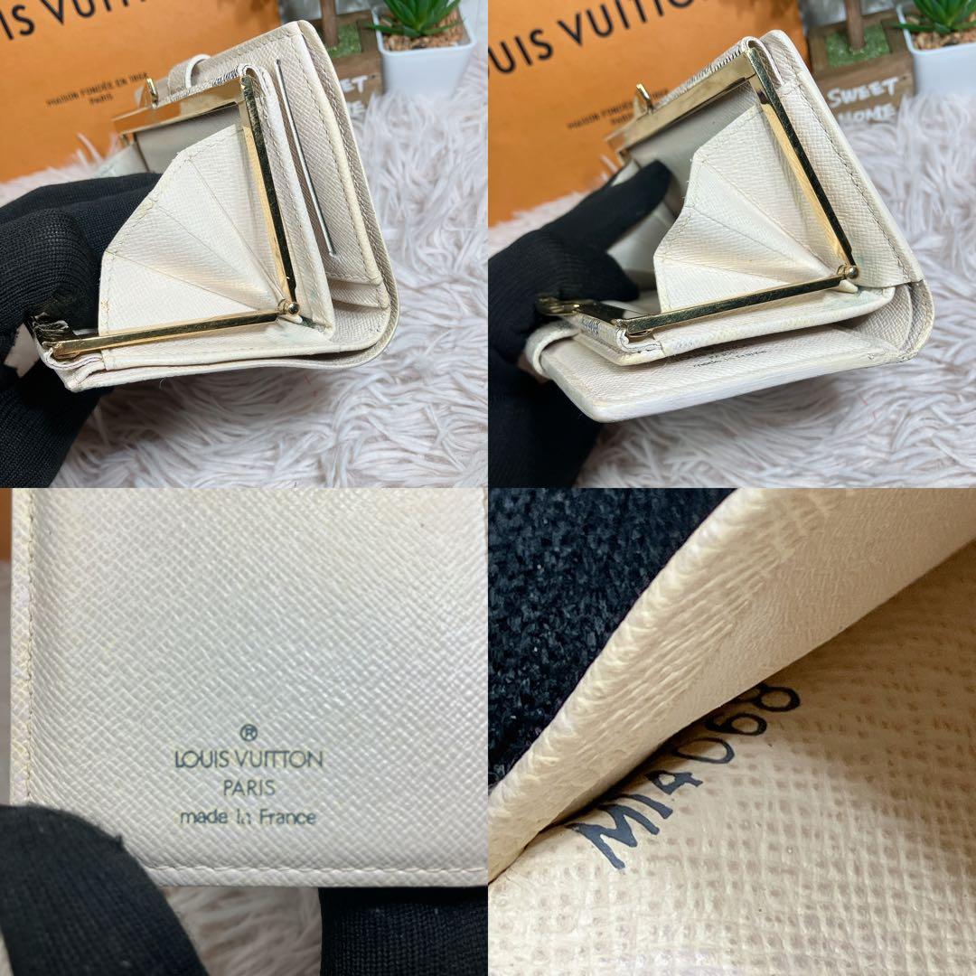 美品 ルイヴィトン ダミエ アズール ポルトフォイユ ヴィエノワ 新型 折り財布