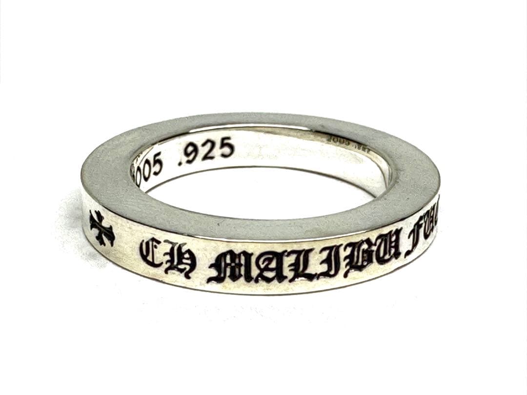 クロムハーツ 3㎜ スペーサー マリブ限定 リング 6号 925 シルバー