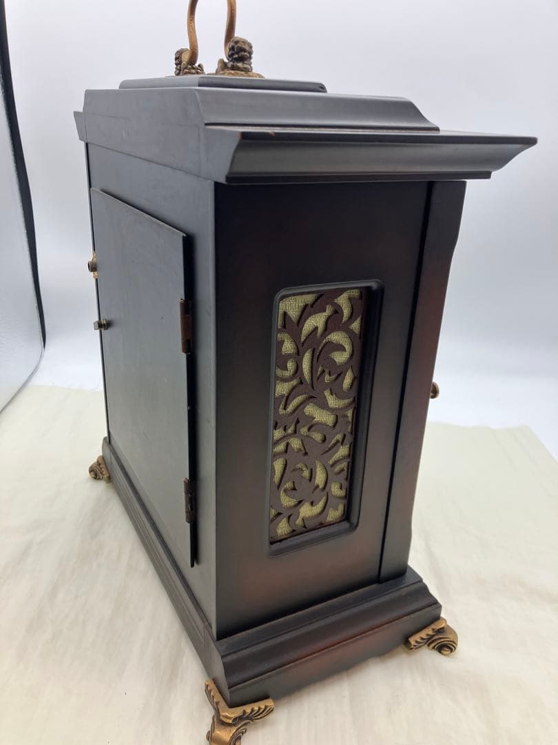 動作品ドイツ MAUTHE社ゼンマイ式置時計 15分ウエストミンスターチャイム