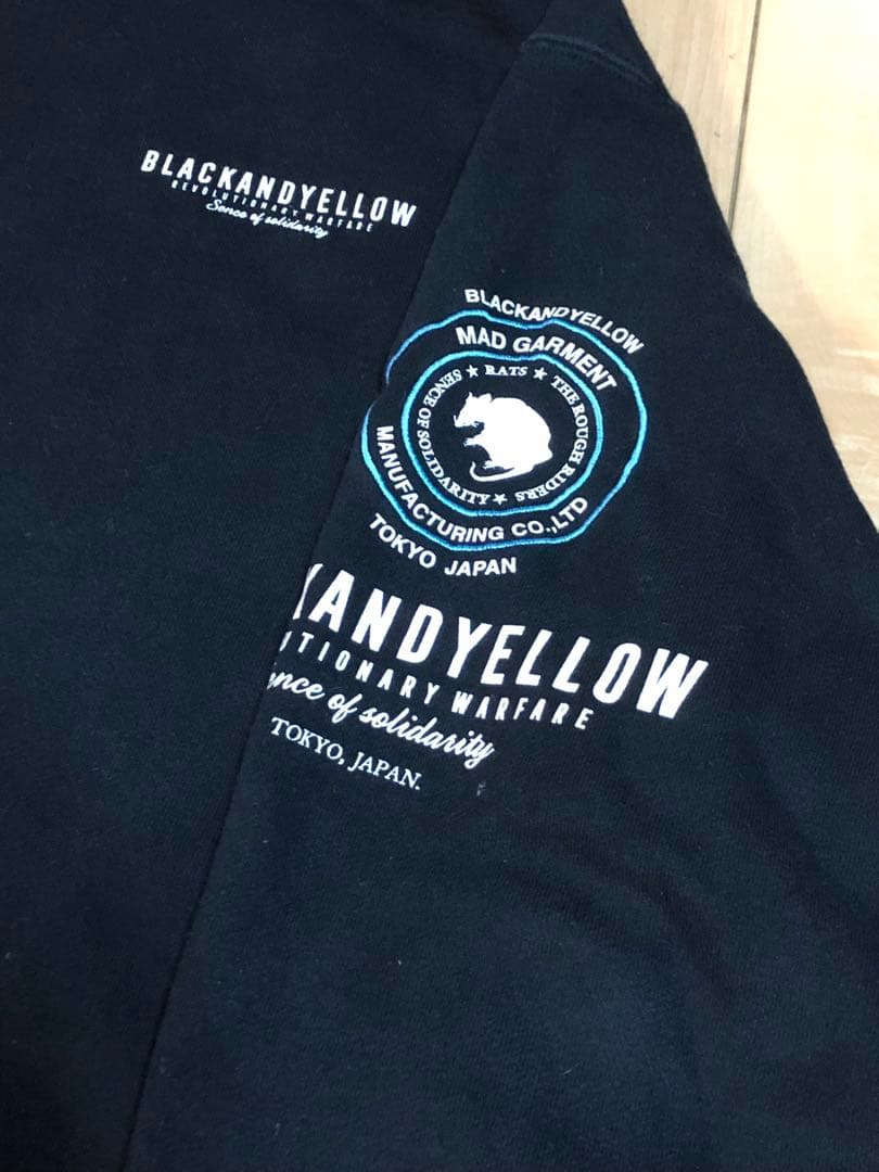 RATS パーカー　BLACK AND YELLOW 2XL