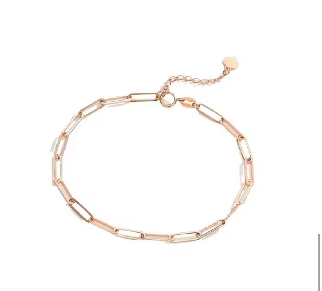 か*る様 18金ブレスレットAU750 18k チェーンブレスレット