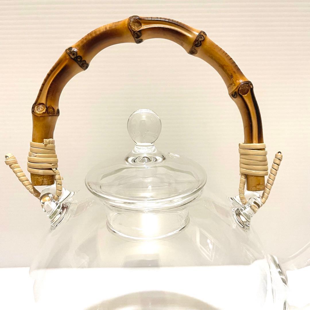 新品未使用 北村妙子 ガラスポット 土瓶丸ポット 大 直火用