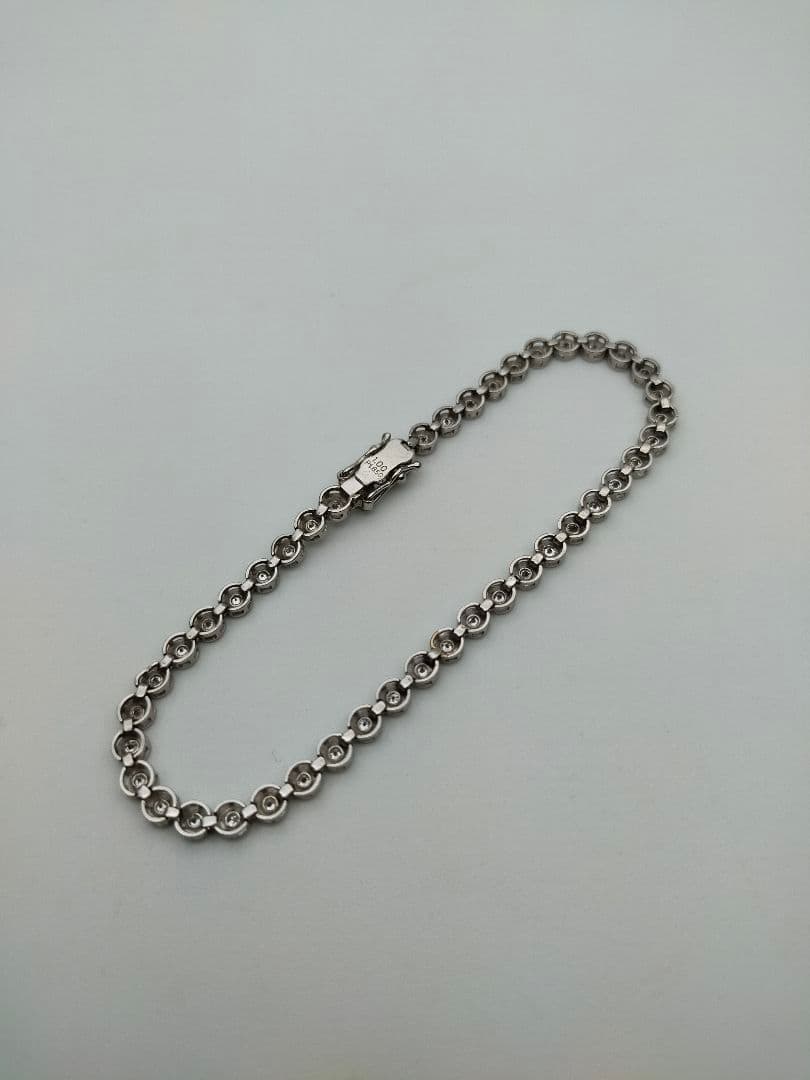 pt850 天然ダイヤモンド テニスブレス 1ct 1カラット プラチナ
