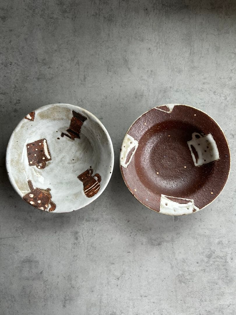 未使用　岡崎順子　ボウル　プレート　浅鉢 リム平鉢