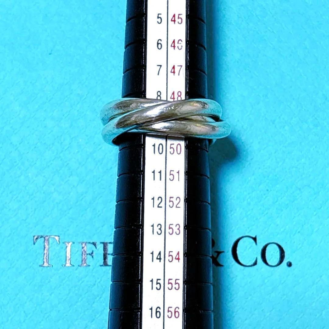 【美品】9号 Tiffany ティファニー トリニティ リング シルバー925