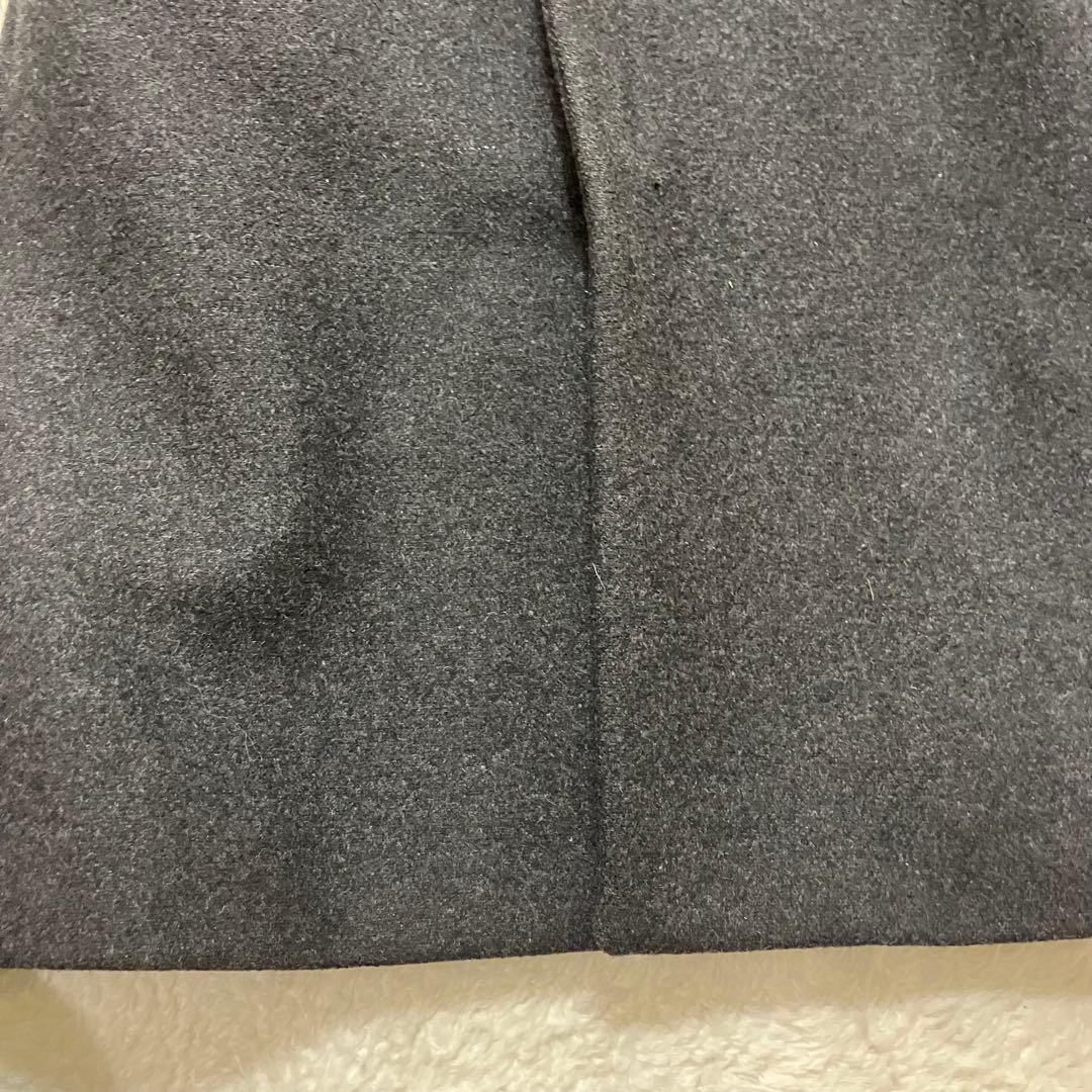 ディーゼル✨レザー切替 牛革 ウール ジップアップ 黒 チェスターコート