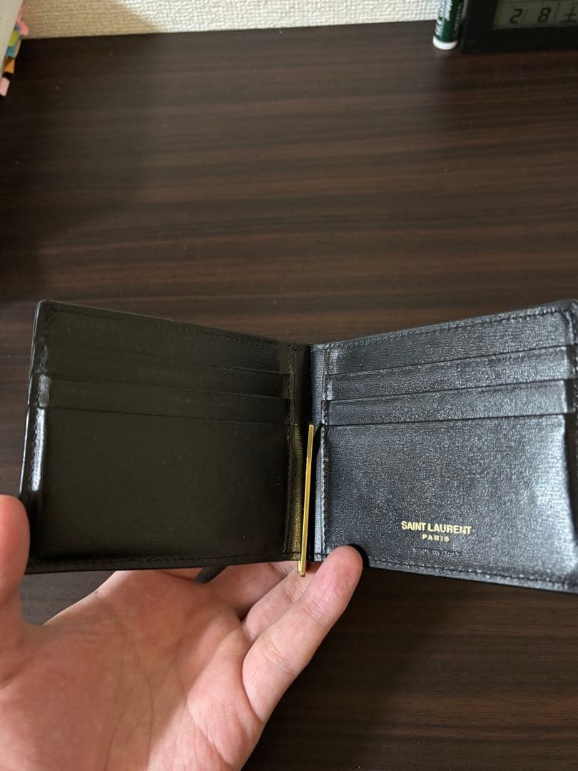 YSL SAINT LAURENT マネークリップ 黒