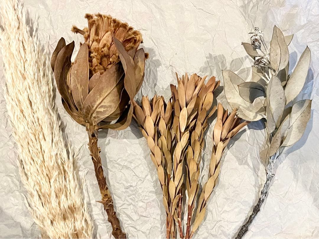 【訳あり】　アンティークドライフラワーセット⑥ おまけ付き