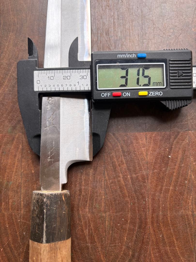 正本　築地　霞　柳刃　300mm 尺　包丁　白鋼　和包丁　研ぎ済　刺身