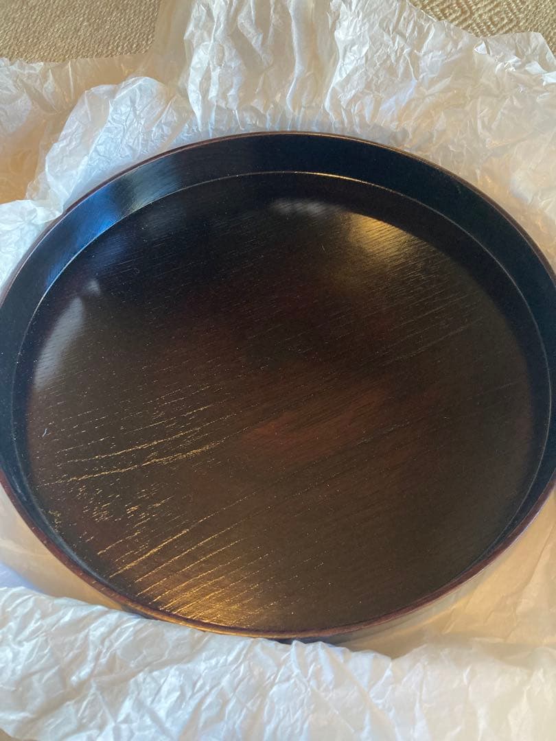 col. 天然漆塗り盆　新品未使用