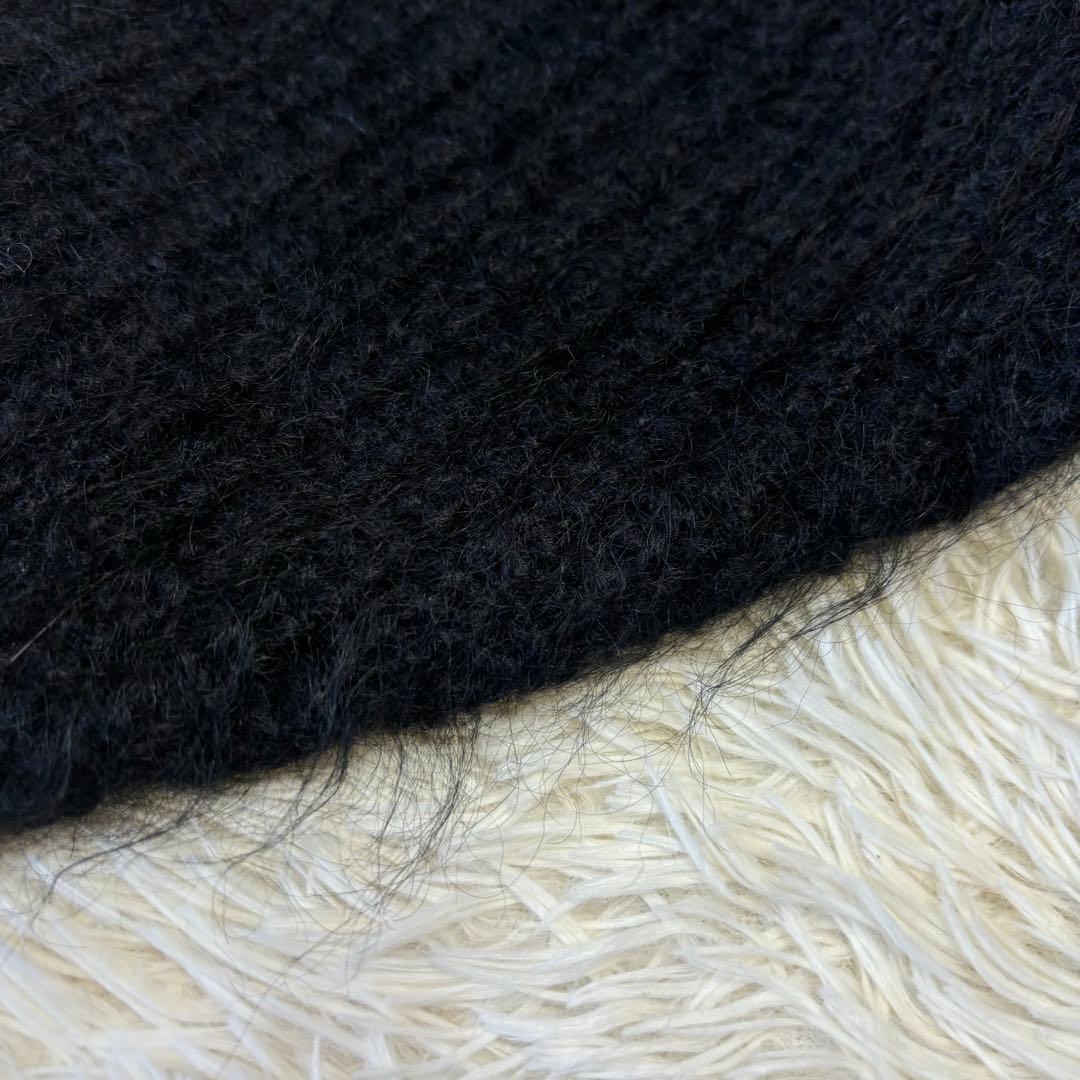 希少　JUN MEN モヘア　カーディガン　日本製　ブラック　80s