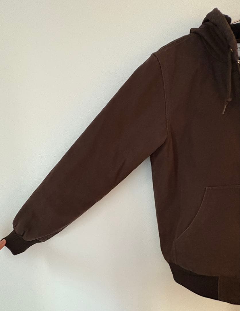 Carhartt アクティブジャケット S ダーク ブラウン ブルゾン パーカー