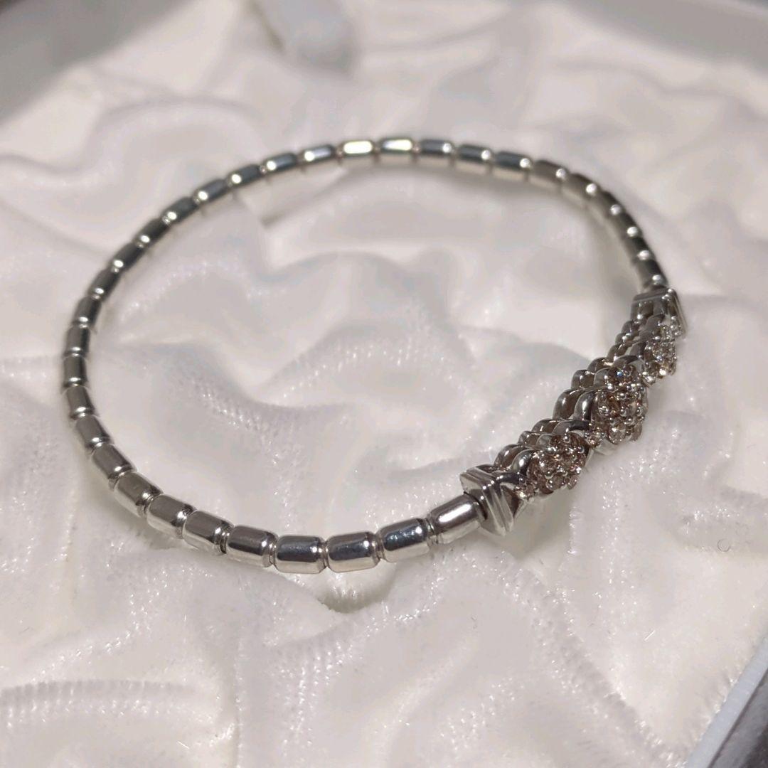 ダイヤモンドブレスレット 0.50ct SILVER 357