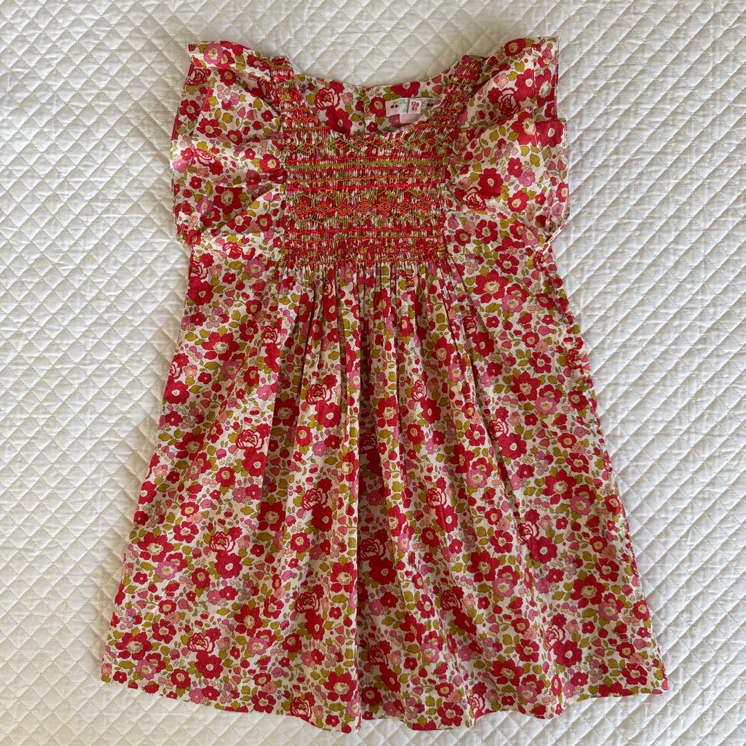 ボンポワン　リバティワンピース　8A