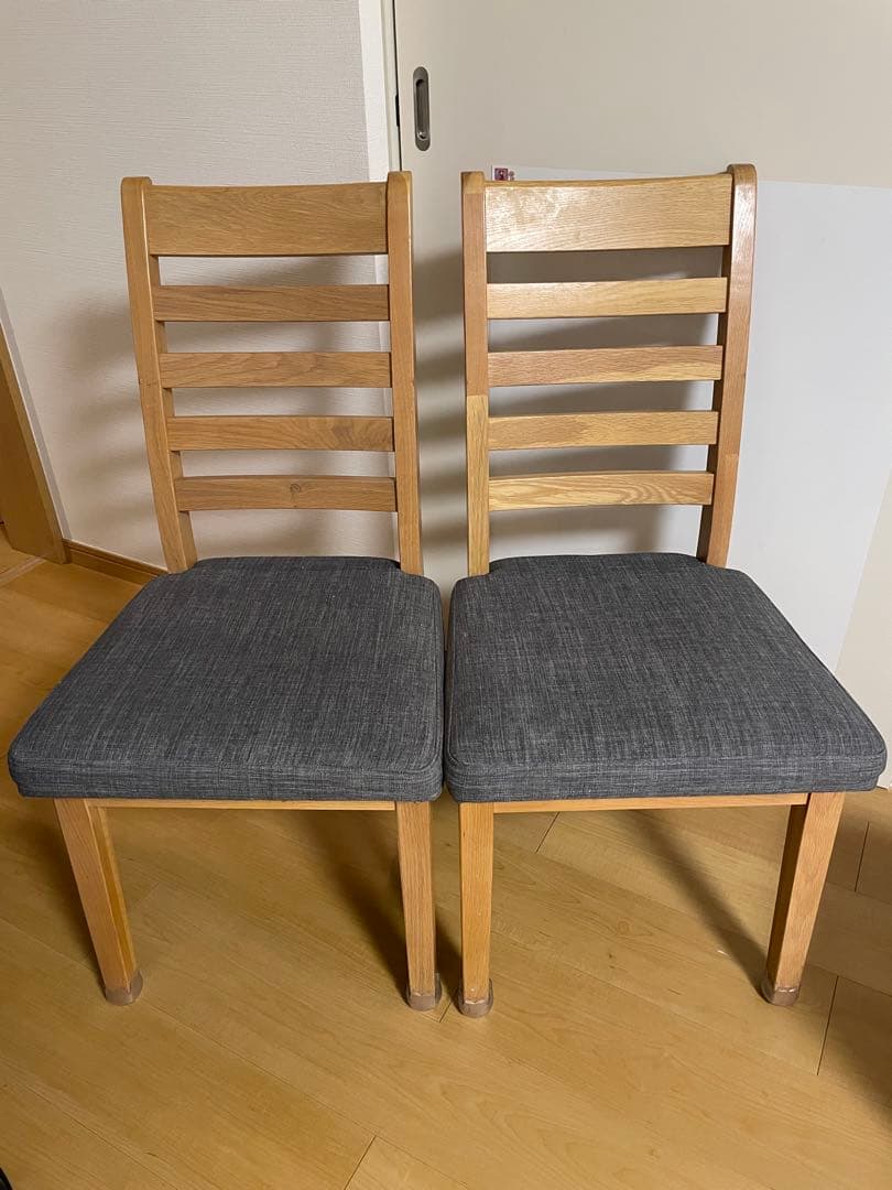 ニトリ ダイニングチェア グレー① 送料込み