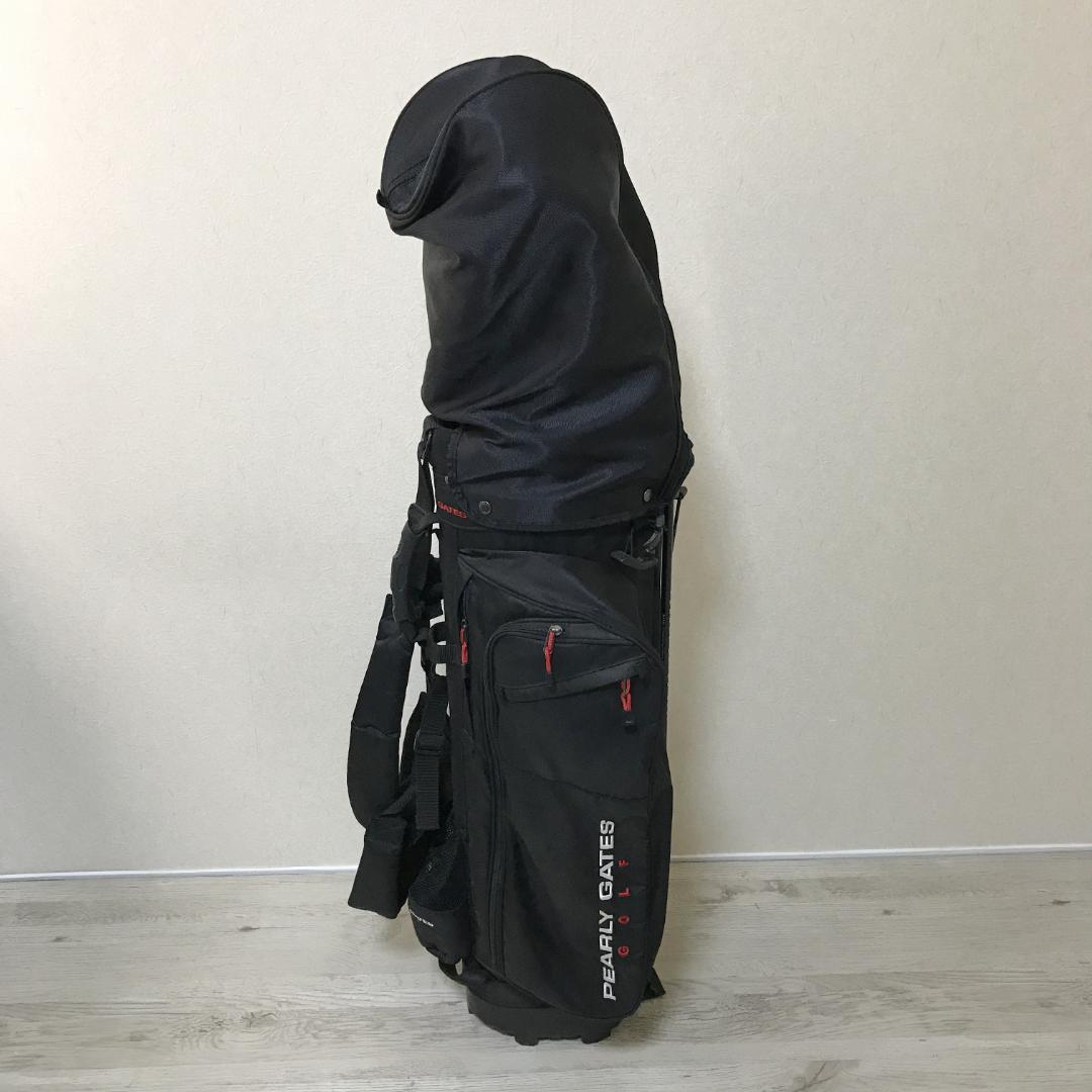 PEARLY GATES ゴルフ キャディバッグ スタンドタイプ 黒 ブラック