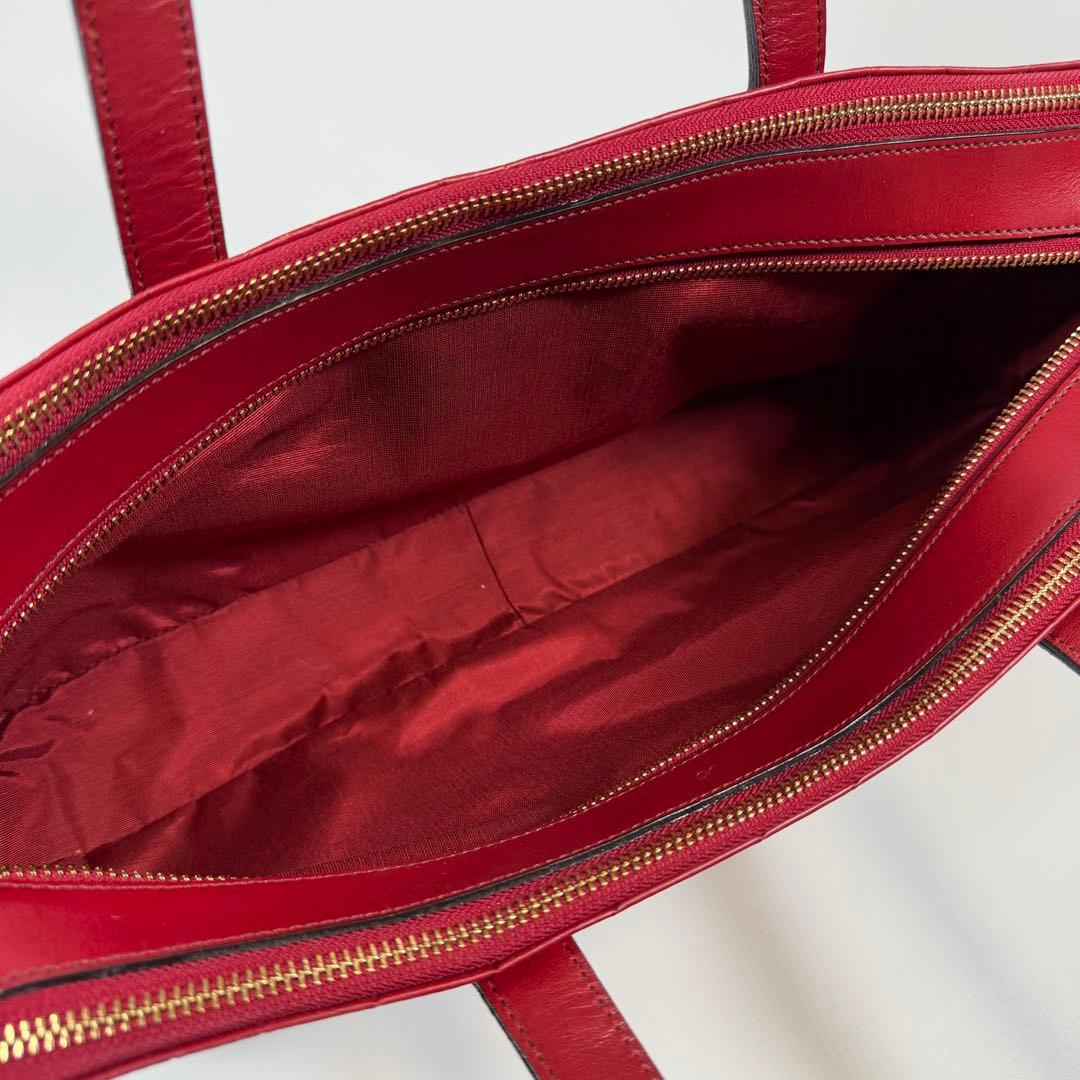 【未使用に近い】ジャーダ　ロベルタディカメリーノ　トートバッグ　TOKYO 赤