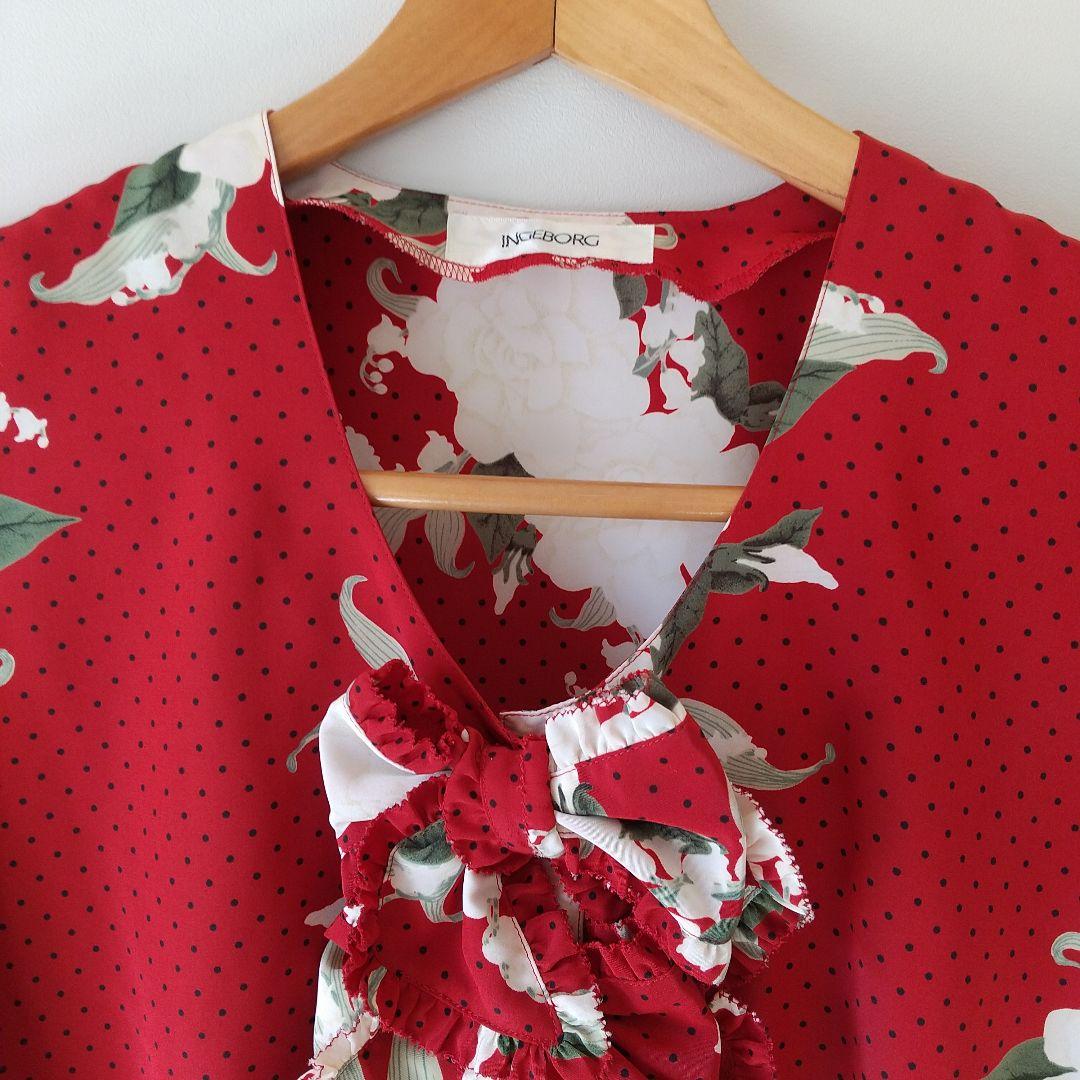 更に値下げ❗【新品】INGEBORGクチナシと鈴蘭のツーピース