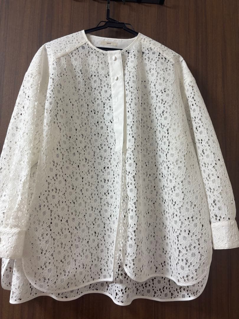 c*a様 yori ヨリ　フロッキーレースシャツ【2025AW】