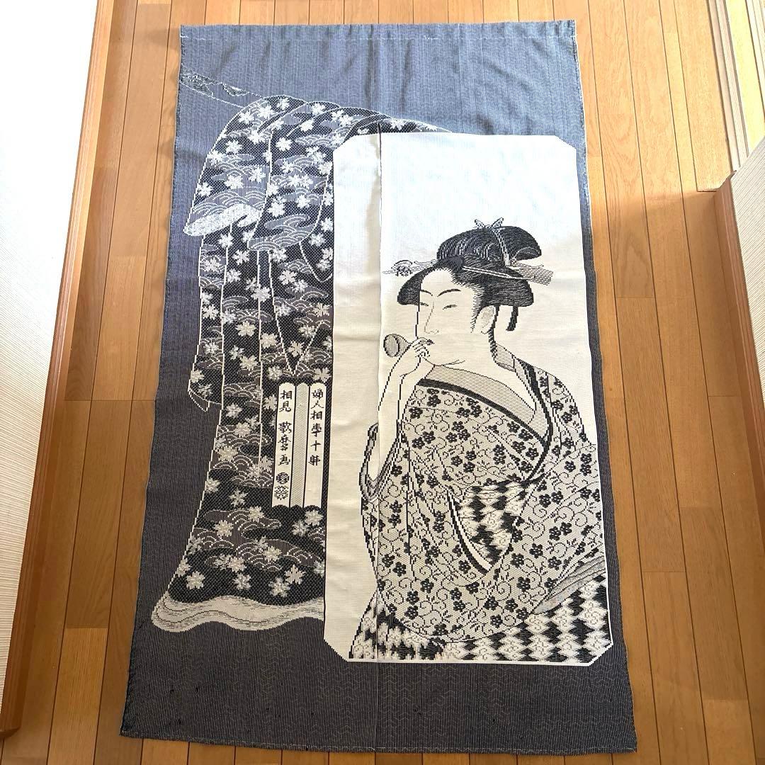 暖簾　浮世絵　レトロ