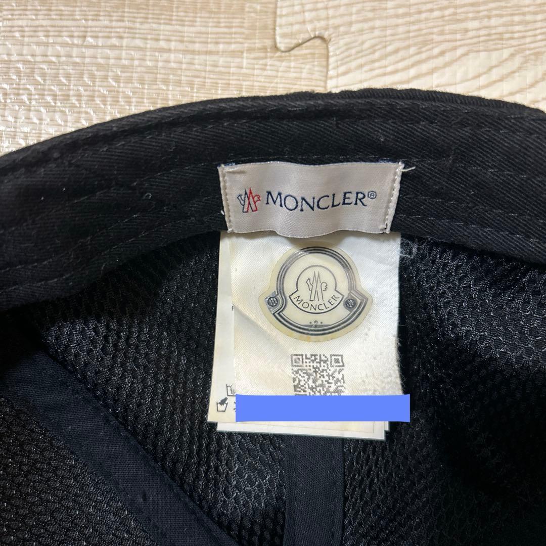 （nananananan ）MONCLER キャップ　ブラック