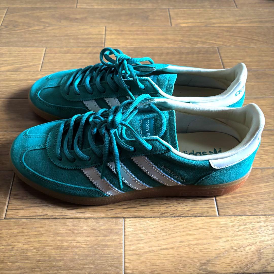 アディダス adidas オリジナルス スニーカー インドア　緑　グリーン　27