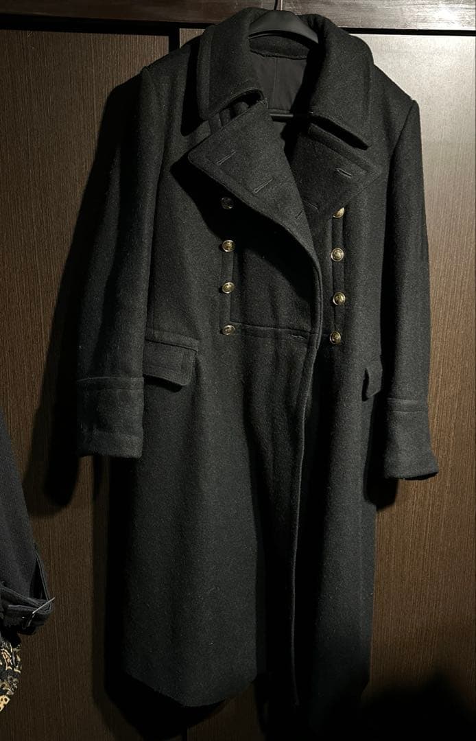 唯一無二⭐️将校 ミリタリー ナポレオンコート ヘヴィ ドイツ軍 ブラック