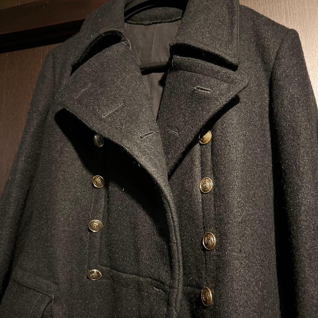 唯一無二⭐️将校 ミリタリー ナポレオンコート ヘヴィ ドイツ軍 ブラック