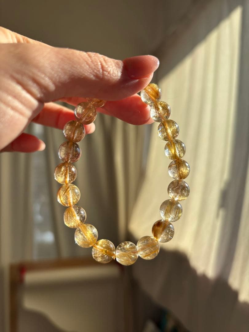 【超高品質】ルチルクォーツ　キラキラ　AA級