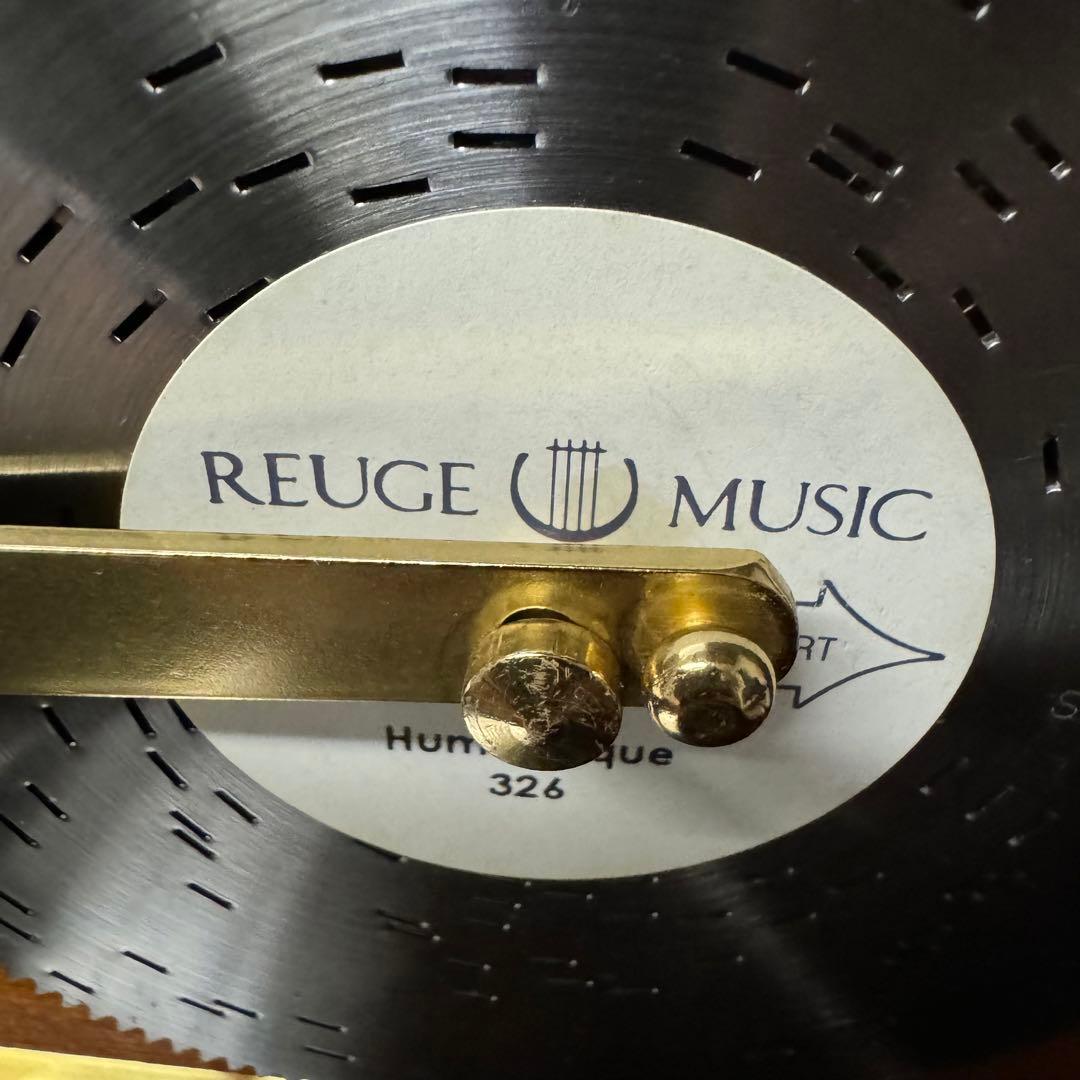 スイス　リュージュ社製　高級アンティーク　ディスク型オルゴール　ディスク6枚付