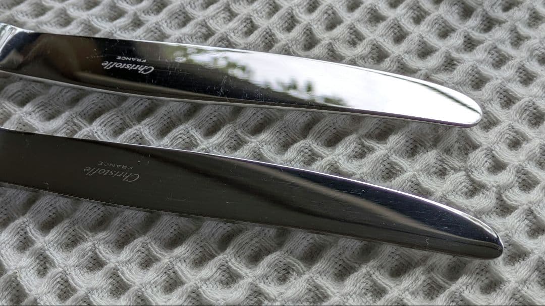 クリストフル【ポンパドール】 テーブルサイズ〈フォーク スプーン ナイフ〉計6点