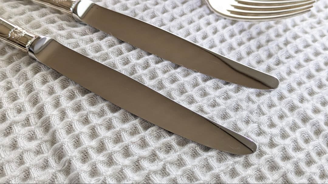 クリストフル【ポンパドール】 テーブルサイズ〈フォーク スプーン ナイフ〉計6点