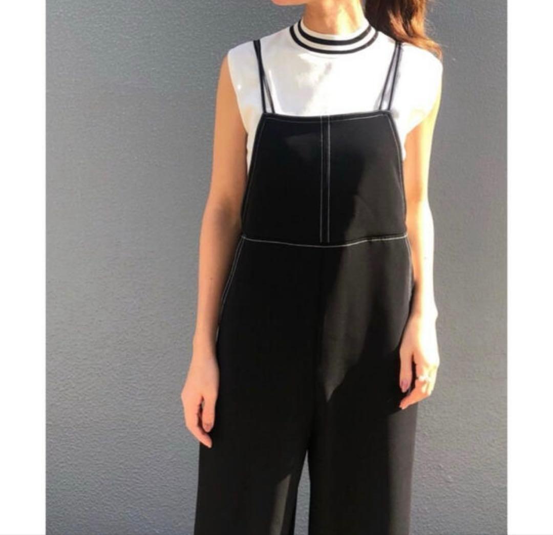 グレースコンチネンタル　配色サロペット