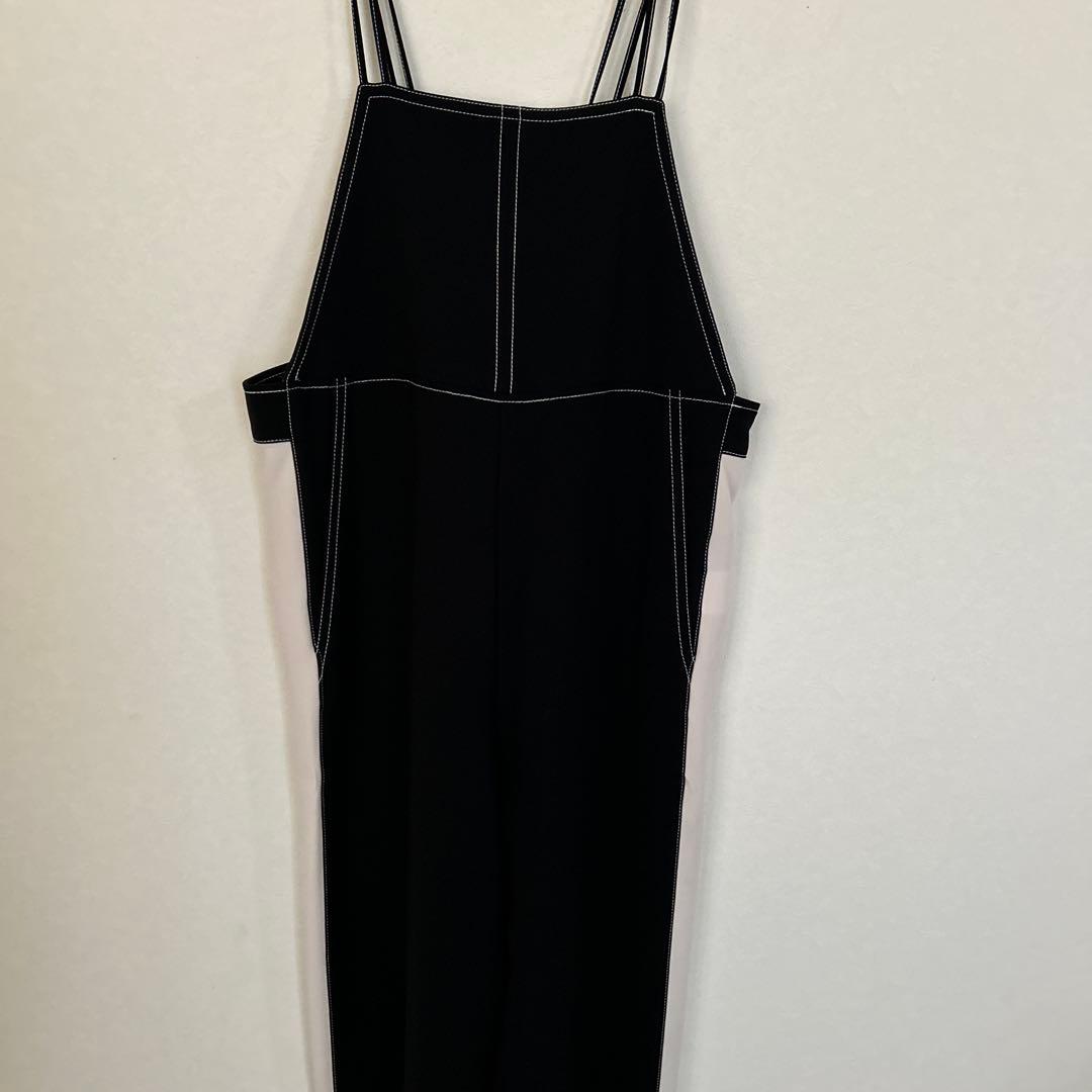 グレースコンチネンタル　配色サロペット