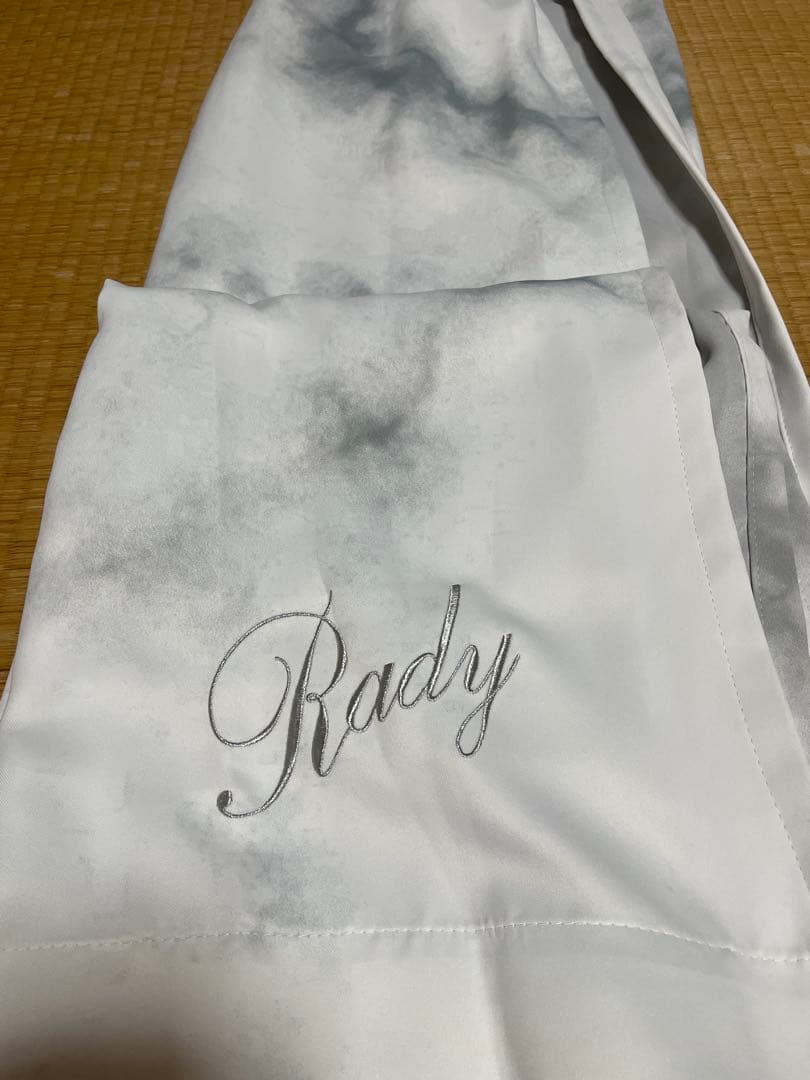 Rady 大理石模様 遮光カーテン 178サイズ　遮光レースカーテン付き