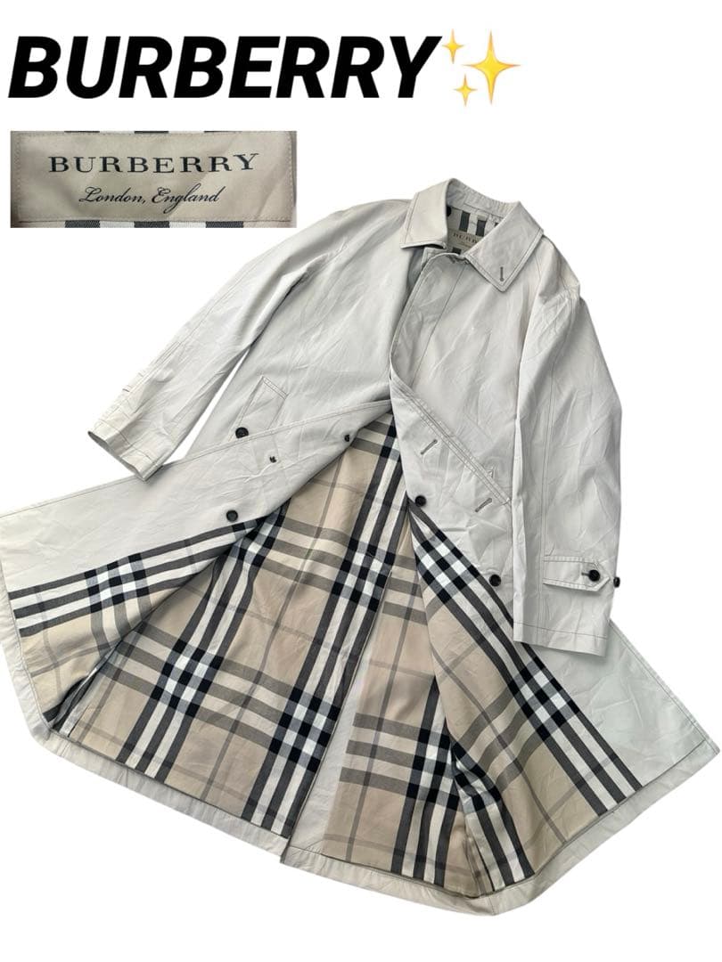 バーバリーロンドンイングランド ステンカラーコート GBBURLIMCAS