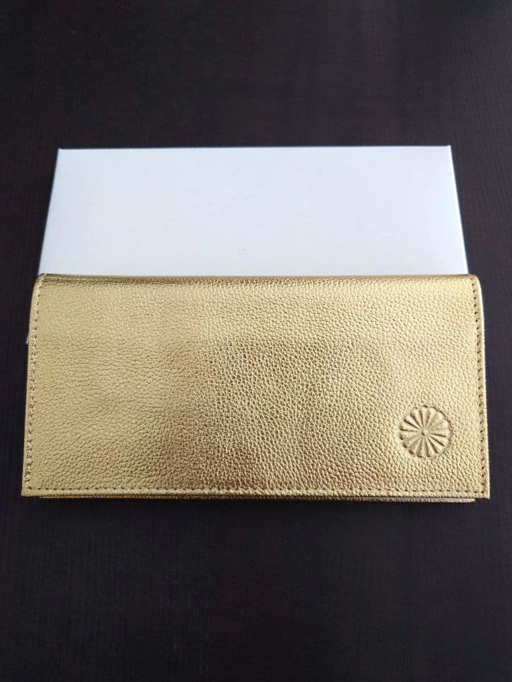 【未使用品】皇居　長財布　ゴールド