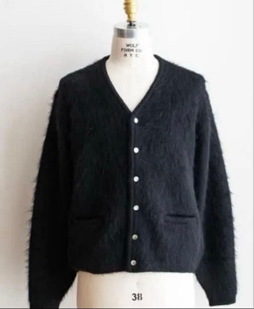 トップス A.R.P. Shaggy Man Mohair Cardigan Black