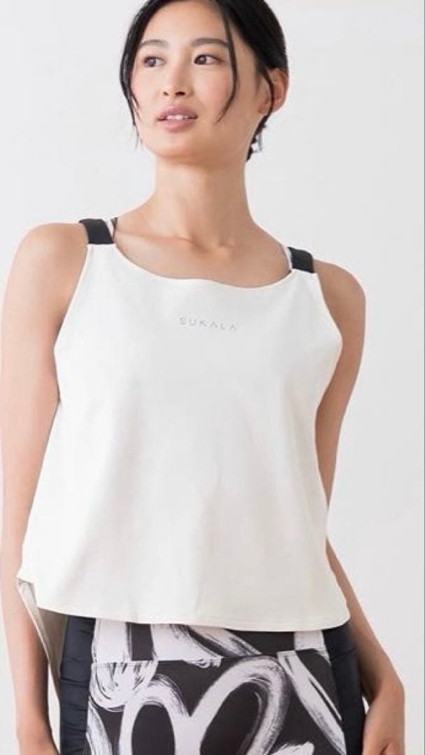 スカーラ　ハートプリントセパレートタンクトップ　M 新品