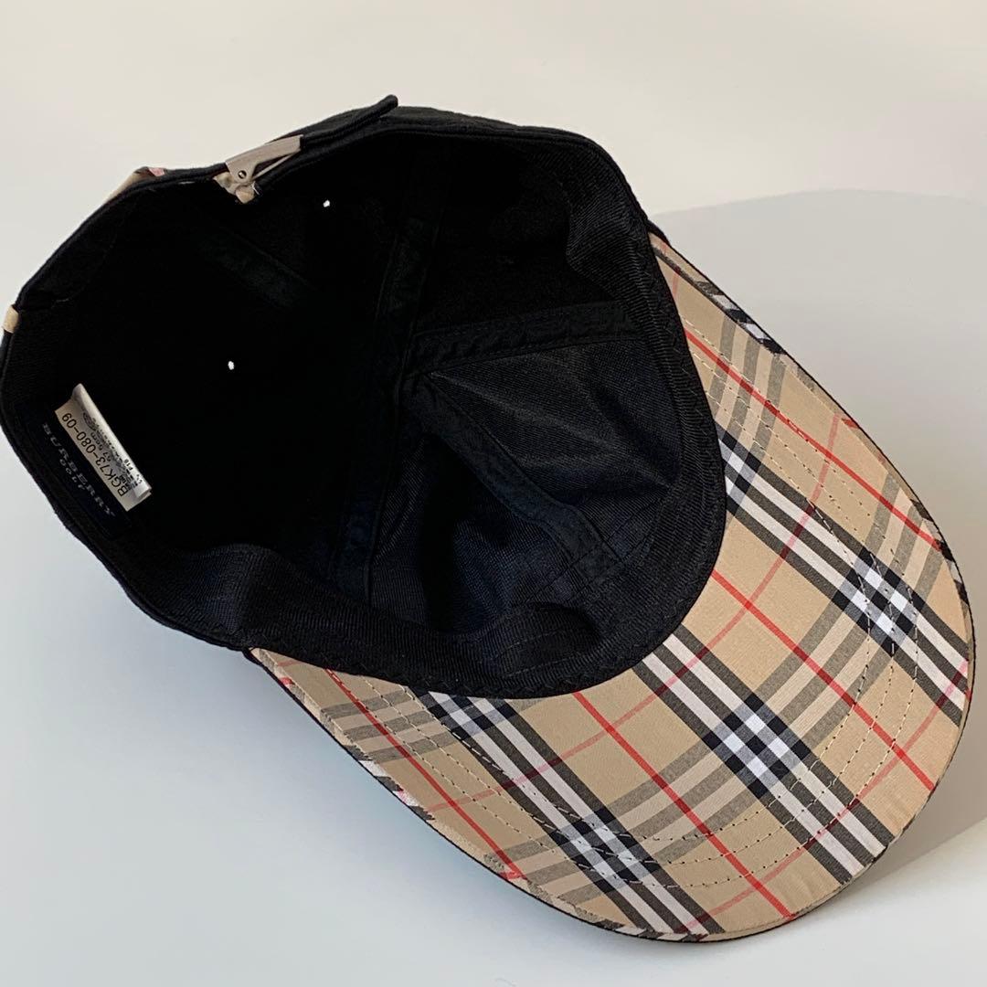 BURBERRY バーバリーゴルフ　ノバチェック　黒キャップ　美品