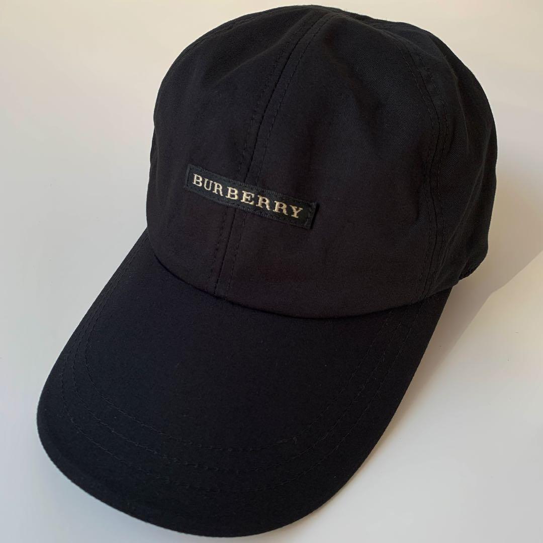 BURBERRY バーバリーゴルフ　ノバチェック　黒キャップ　美品