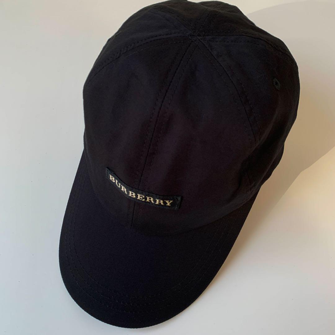 BURBERRY バーバリーゴルフ　ノバチェック　黒キャップ　美品