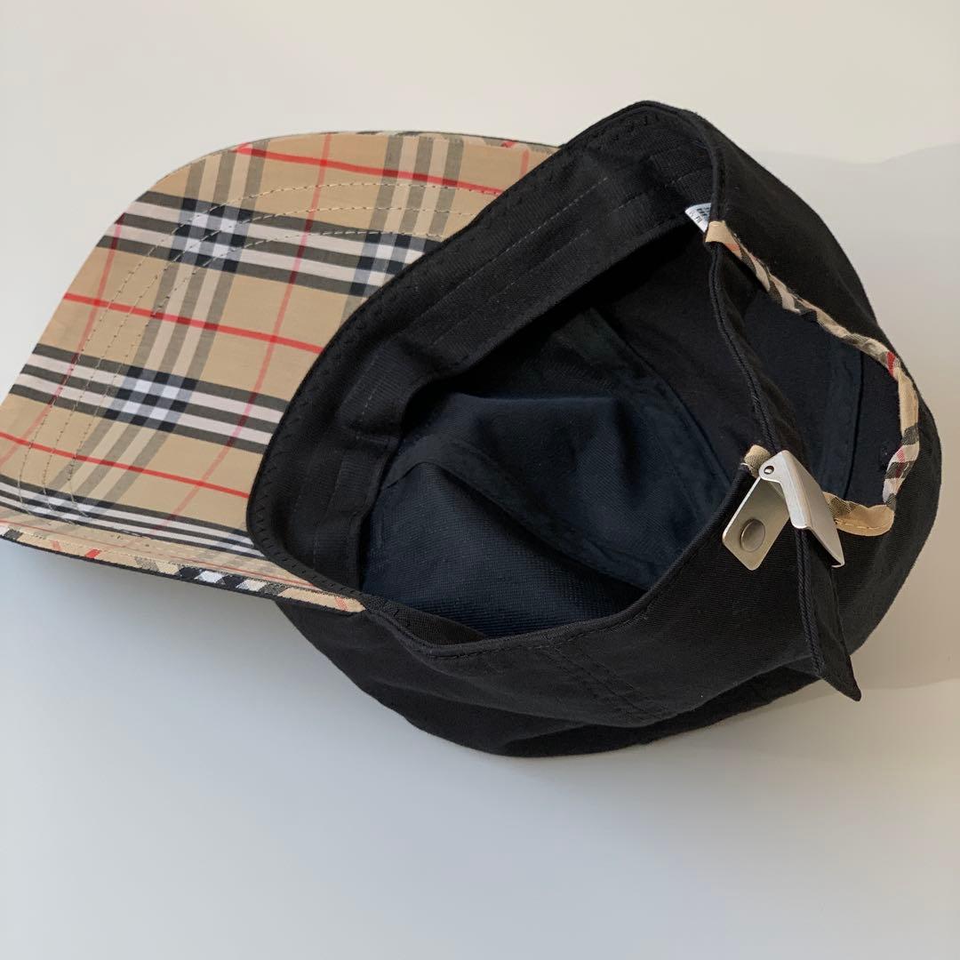 BURBERRY バーバリーゴルフ　ノバチェック　黒キャップ　美品