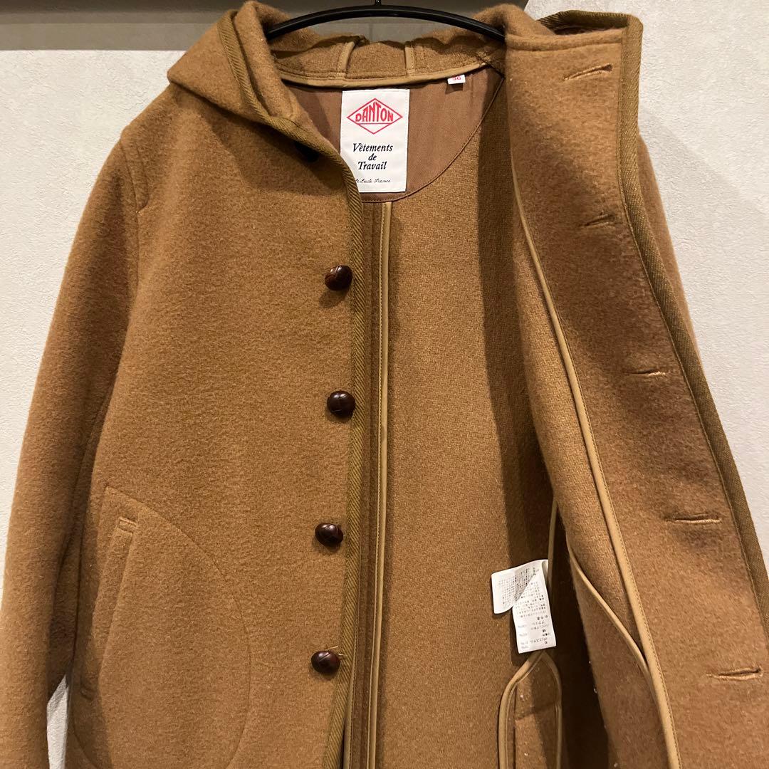 DANTON ダントン　 ウールモッサシングルフードジャケット/36