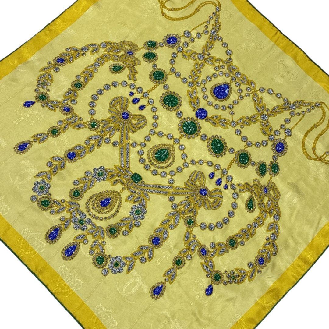 【極美品】Cartie カルティエ シルク イタリア製 大判スカーフ ストール