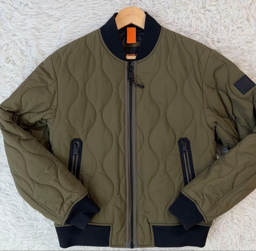 現行/M相当✨HUGO BOSS ヒューゴボス ボンバージャケット キルティング