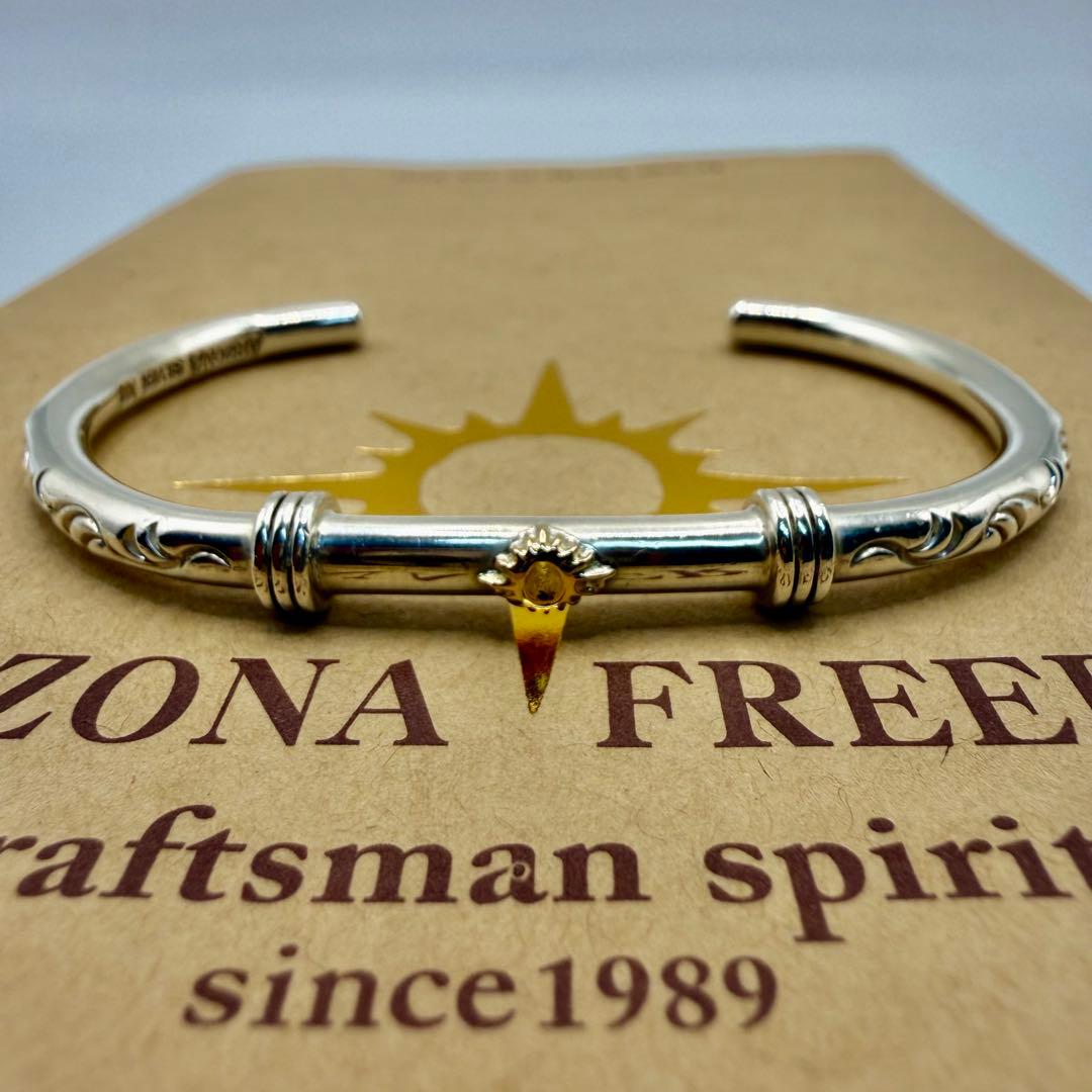 美品　アリゾナフリーダム　k18付きバングル　B-41a 定価43560円