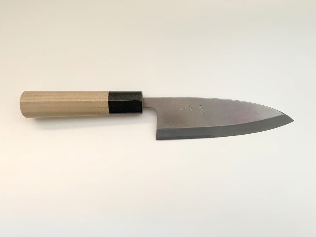 つば屋包丁店　モリブデン鋼 出刃 朴柄 15cm（未使用）