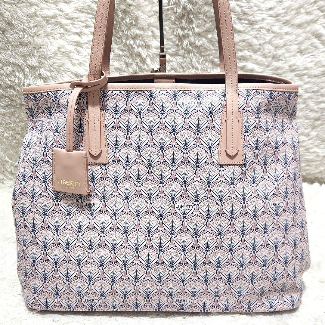 美品 大容量 A4収納可 LIBERTY マールボロ トートバッグ アイフィス