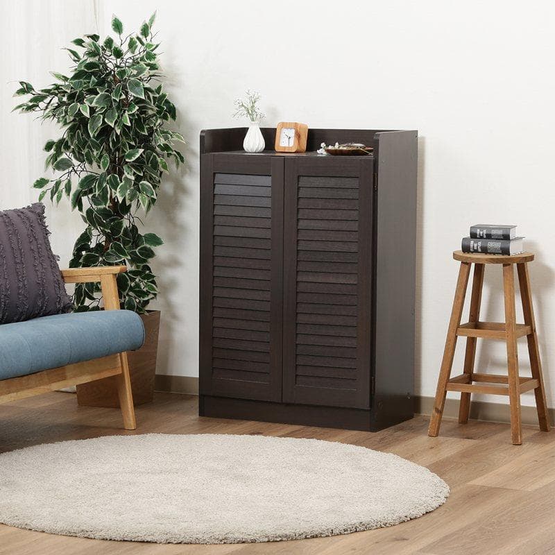 オープントップルーバーシューズボックス ブラウン [5088]